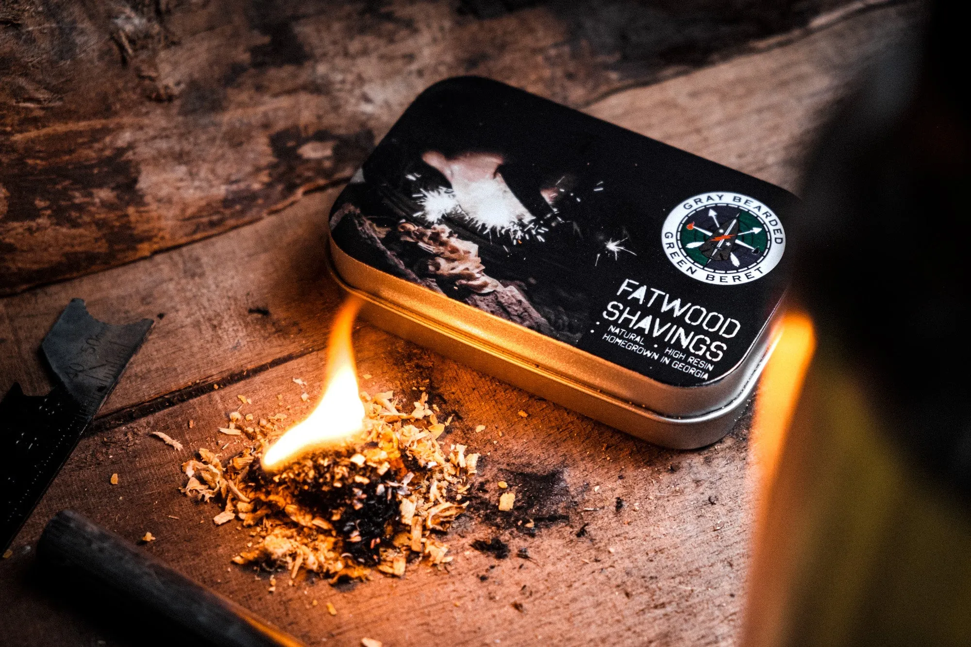 GB2 Fatwood Fire Starter – All-Natural Emergency Tinder in Shavings, Sticks, and Kits