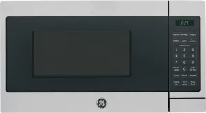 GE GCHK07N1WSS Microwave Oven, 700-watt 6 Auto Cooking Settings, Child-Lock Technology, Kitchen Essentials for The Countertop, Dorm Room or Apartment, 0.7 Cu. Ft, Stainless Steel