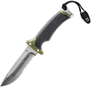 Gerber Ultimate Survival Knife, Fixed Blade - Custom Laser Engraved
