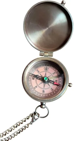Gift for Him Brass Compass, Beautiful Brass Compass, Unique for Men, Brass Compass with Handmade Work..