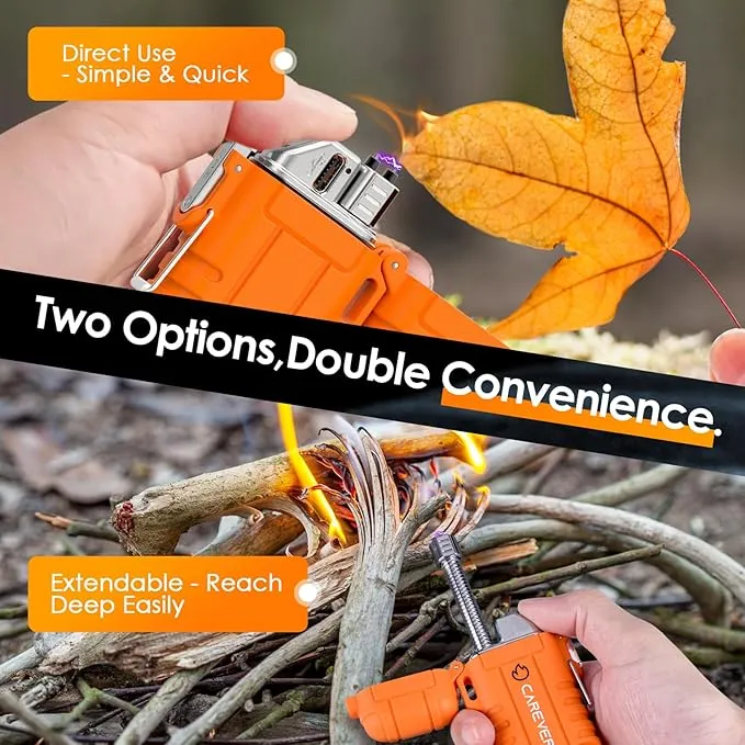 Gifts for Men Women Electric Lighter - Christmas Stocking Stuffers for Adults Dad Wife Husband Gift Ideas Rechargeable USB Arc Plasma Candle Lighters Camping Gear Cool Gadgets BBQ Grill Accessories