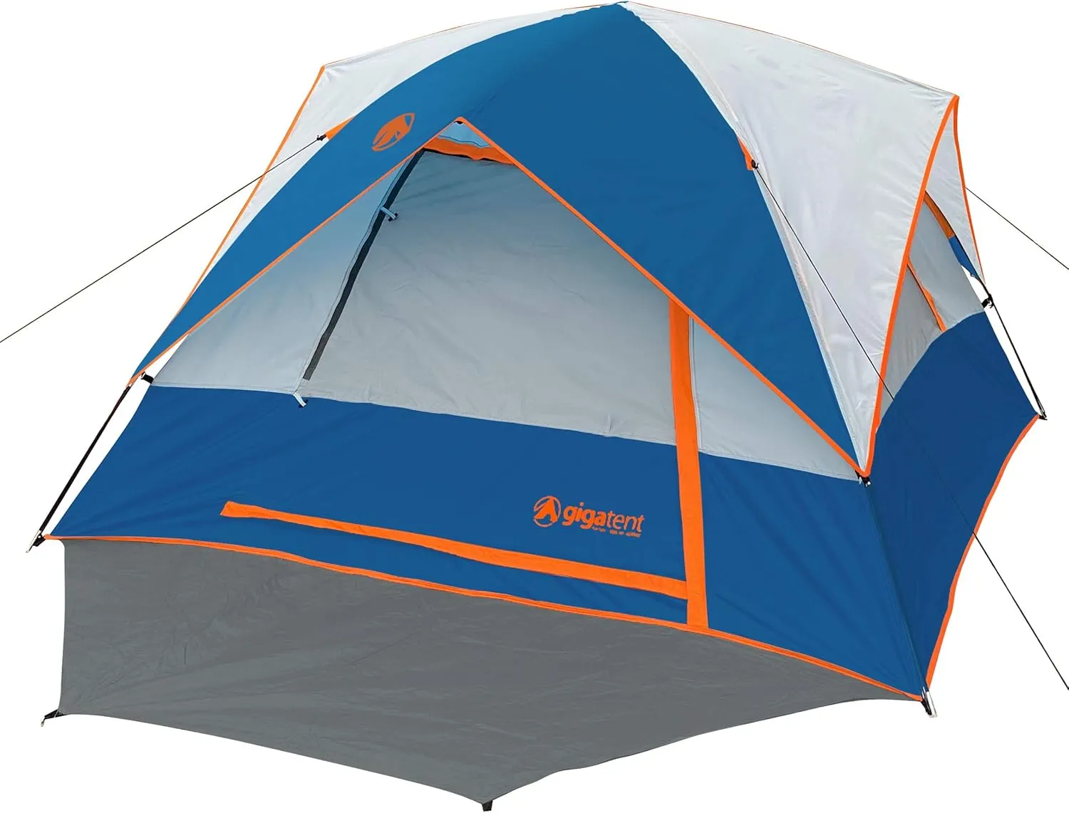 Gigatent 4 Person Camping Tent – Spacious, Lightweight, Heavy Duty Backpacking Tent - Weather and Flame Resistant Outdoor Hiking Dome Tent – Fast and Easy Set-Up – 8’x8’ Floor, 56” Height