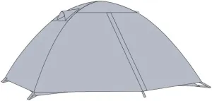 Glacier Gray 4 Person Family Tent,Double Layer,Waterproof,Perfect for Outdoor Camping