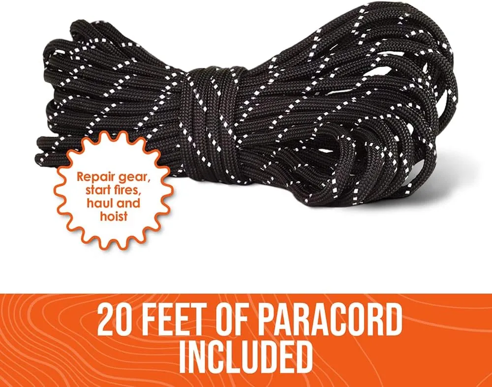 Go Time Gear Survival Life Tent • 2 Person Mylar Emergency Shelter Tube Tent   Paracord • All-Weather Protection for Camping, Hiking, & Survival Kits • Includes Emergency Whistle