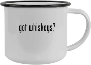 got whiskeys? - 12oz Camping Mug Stainless Steel, Black