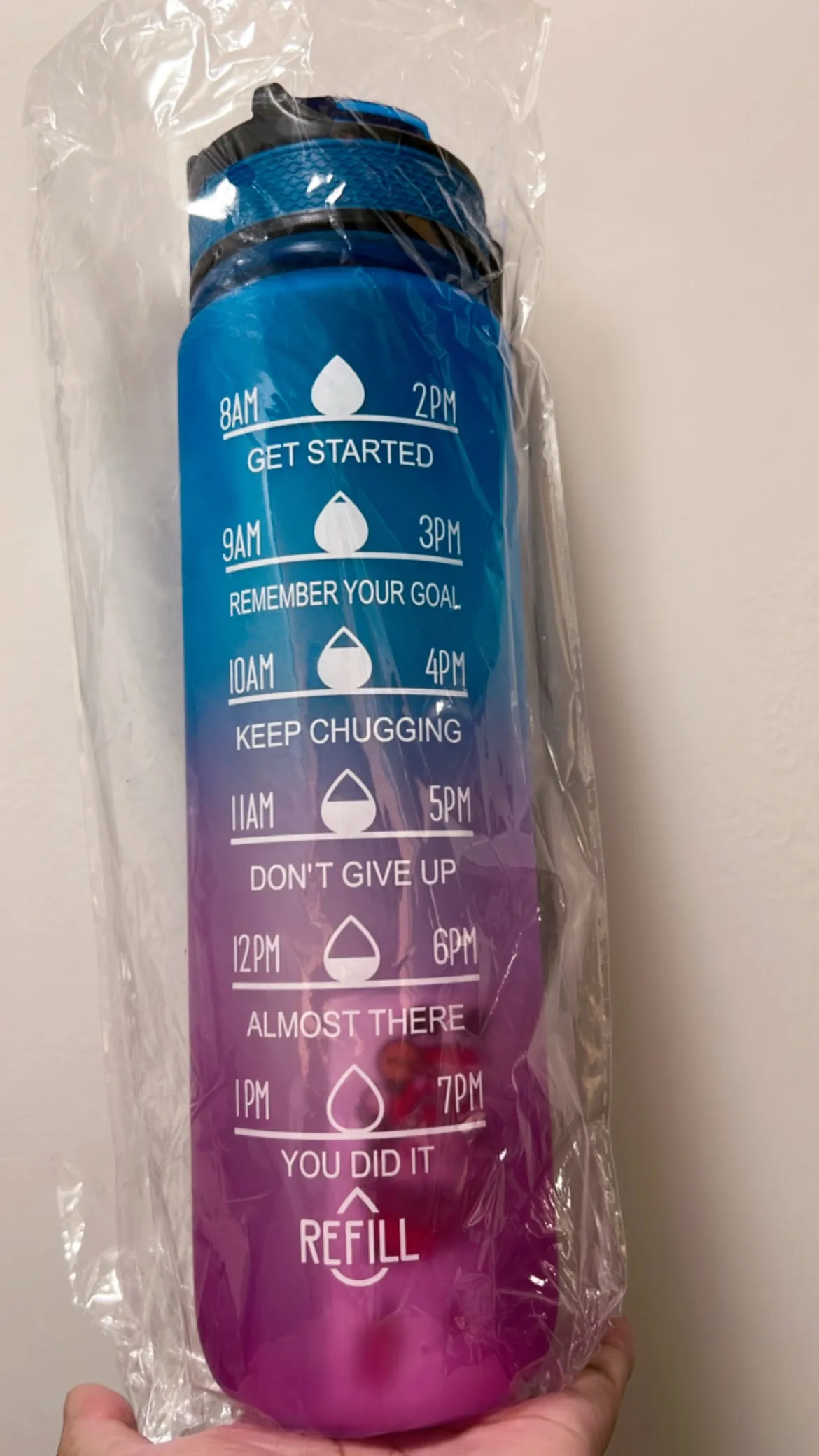 Gradient water bottle