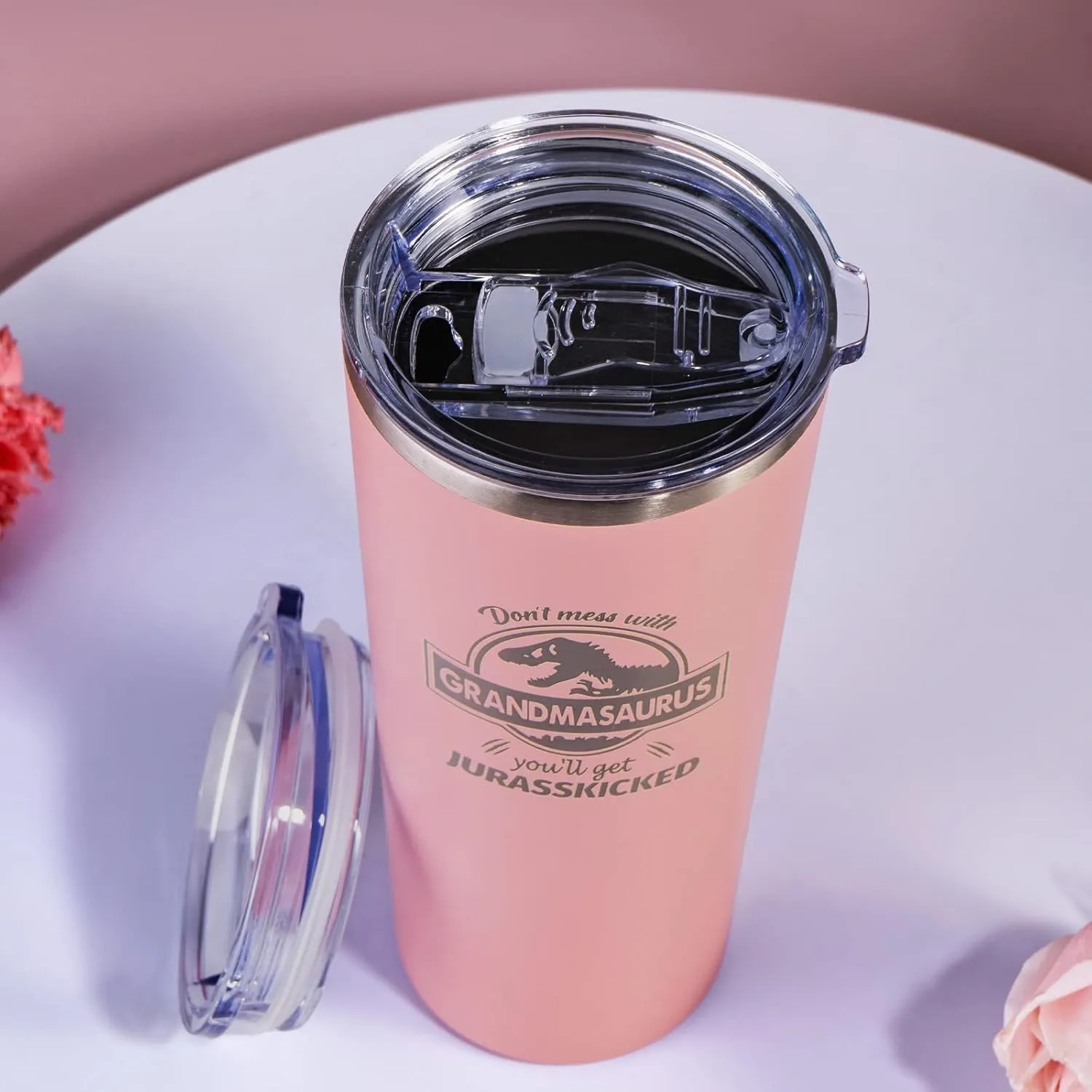 Grandma gifts-Mothers Day Gifts From Granddaughter, Grandson, Grandkids,Funny Best Birthday Gifts Ideas for Nana,New Grandma,Grandparents,Stainless Steel Tumbler 22OZ