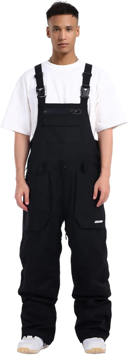 GSOU SNOW Women Men Ski Bibs Snowboard Pants Snow Bibs Overalls Waterproof Windproof Insulated Winter Sport Warm