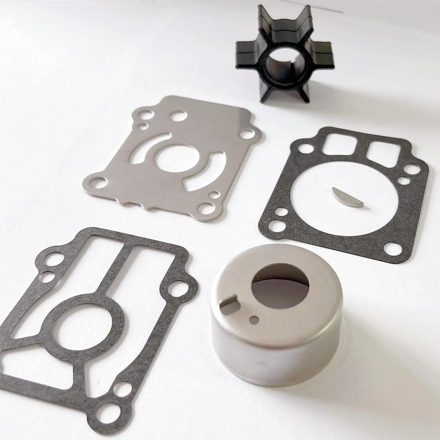 Gtion 3R0-87322-0 3NV-87322-0 Compatible with 3NV-87322-0 Tohatsu Outboard Water Pump Impeller Repair Kit for Tohatsu 25HP 30HP 4-Stroke