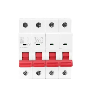GYM10 4Pole Mini Circuit Breaker 6A-63A Din Rail MCB with ON Off Indiactor CE CB Approved 6KA MCB(50A)