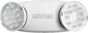 GZRUIYANG Emergency Lights with Battery Backup, 1 Pack Emergency Light, LED Commercial Emergency Lights, UL Listed, AC 120/277V, Hardwired Emergency Exit Light Fixtures for Business - (White)