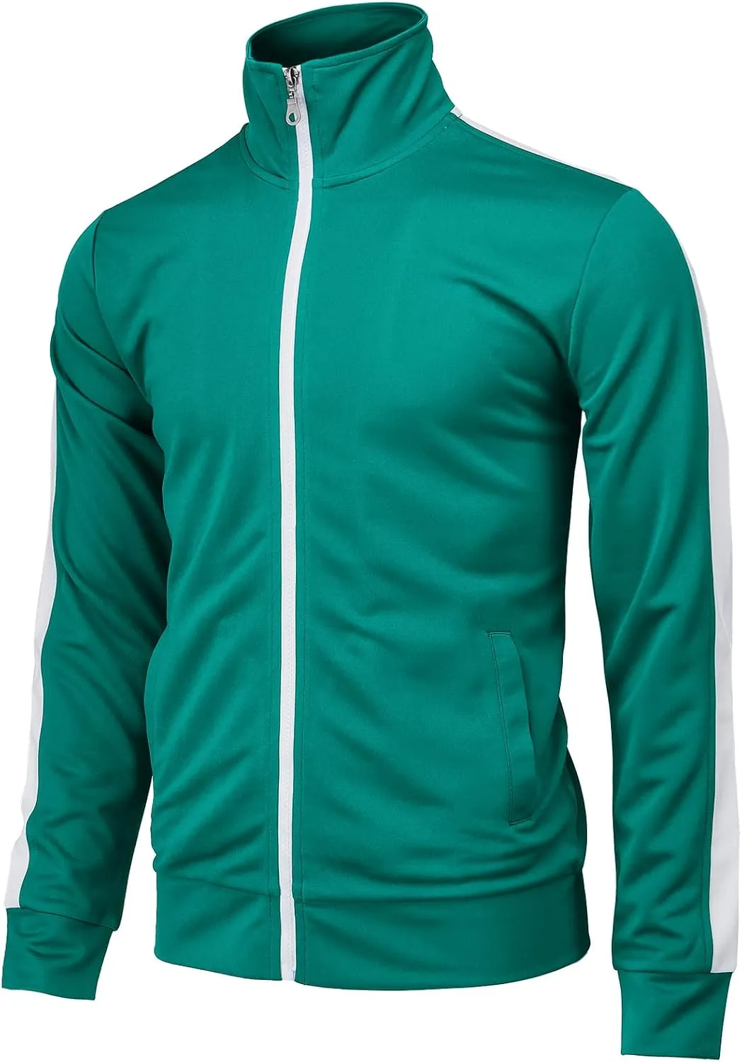 H2H Mens Active Slim Fit Track Lightweight Jacket Zip-up Long Sleeve