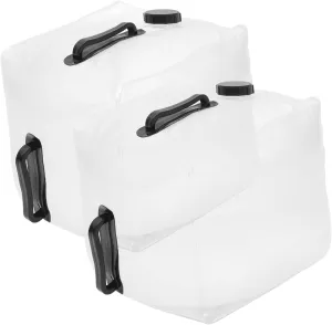 HANABASS Emergency Water Storage 2pcs Collapsible Water Container Large Capacity Outdoor Camping Handle