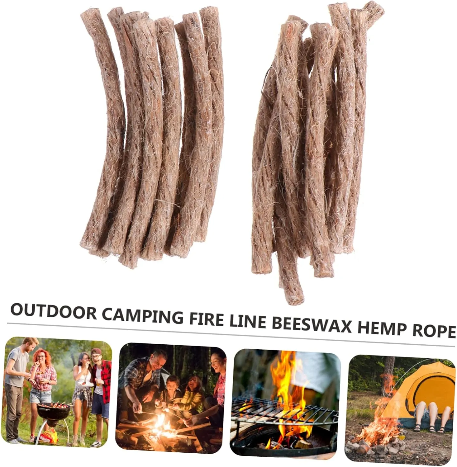 HANABASS Picnic Barbecue Rope Camping Stove Fire Logs Emergency Waterproof Lighter Fire Starting Rope Backing