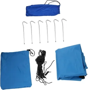 HANABASS Sun Shelter Camping Tarp Hammock Rain Fly 6 High Strength Aluminum Stakes for Outdoor Beach and Glamping