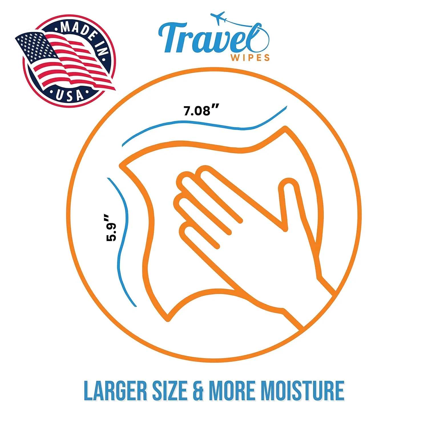 HAND SANITIZING Individually Packed Premium Hand Sanitizing Wipes for Travel, Home, Office, School, etc. with Moisturizer - Manufactured in USA (Fragrance-Free 30ct Box)