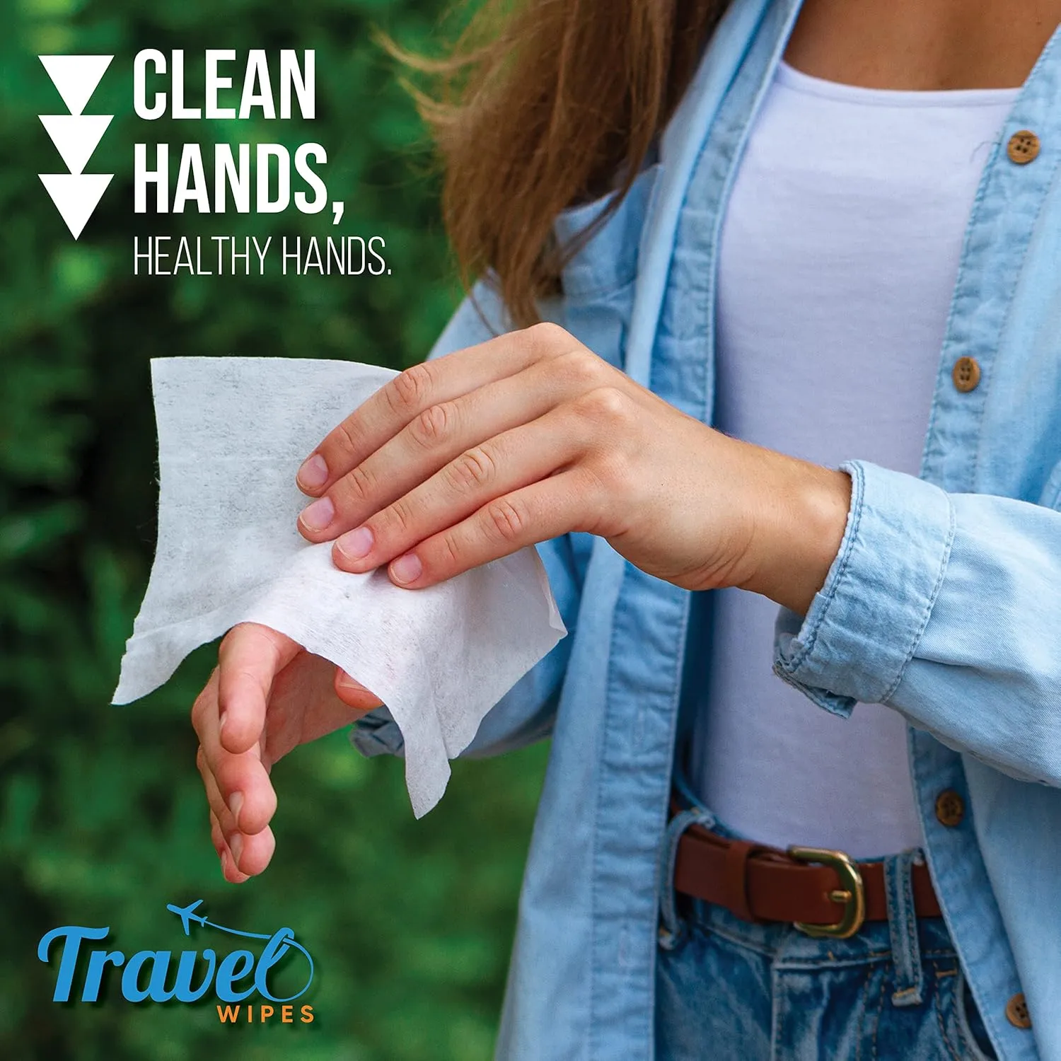 HAND SANITIZING Individually Packed Premium Hand Sanitizing Wipes for Travel, Home, Office, School, etc. with Moisturizer - Manufactured in USA (Fragrance-Free 30ct Box)