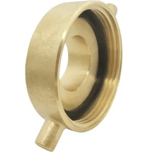Happy Tree 2-1/2" NST (NH) Female x 1-1/2" NST (NH) Male Brass Fire Hydrant Adapter with Pin Lug Brass Fire Equipment