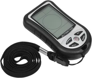 Happyyami Handheld Mountaineering Altimeter Digital Compass Outdoor Barometer Weather Meter Portable Hiking Device
