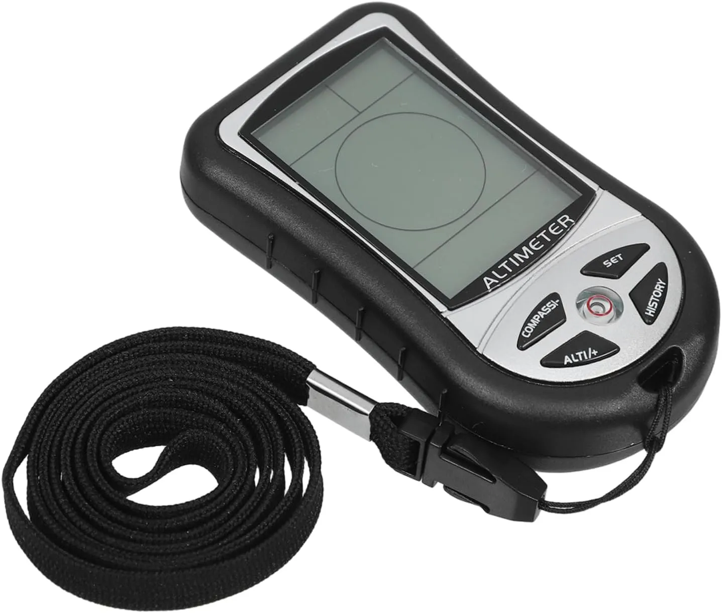Happyyami Handheld Mountaineering Altimeter Digital Compass Outdoor Barometer Weather Meter Portable Hiking Device