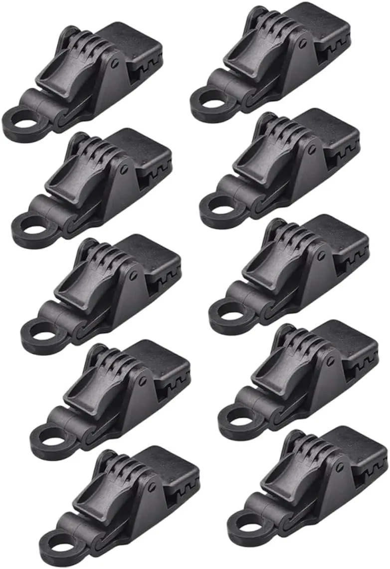 Happyyami Tarp Clip Camping Tent Clip Tent Fixing Clip Tents for Camping Waterproof Leaf Dresser Pulls Tarp Tent