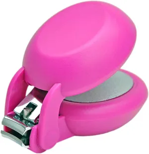 HARAC Special Needs Nail Clippers for Arthritic Hands, Senior and Kids, Adapted Nail Clipper for Fingernail and Thick Toenail, Made in Japan (Pink)