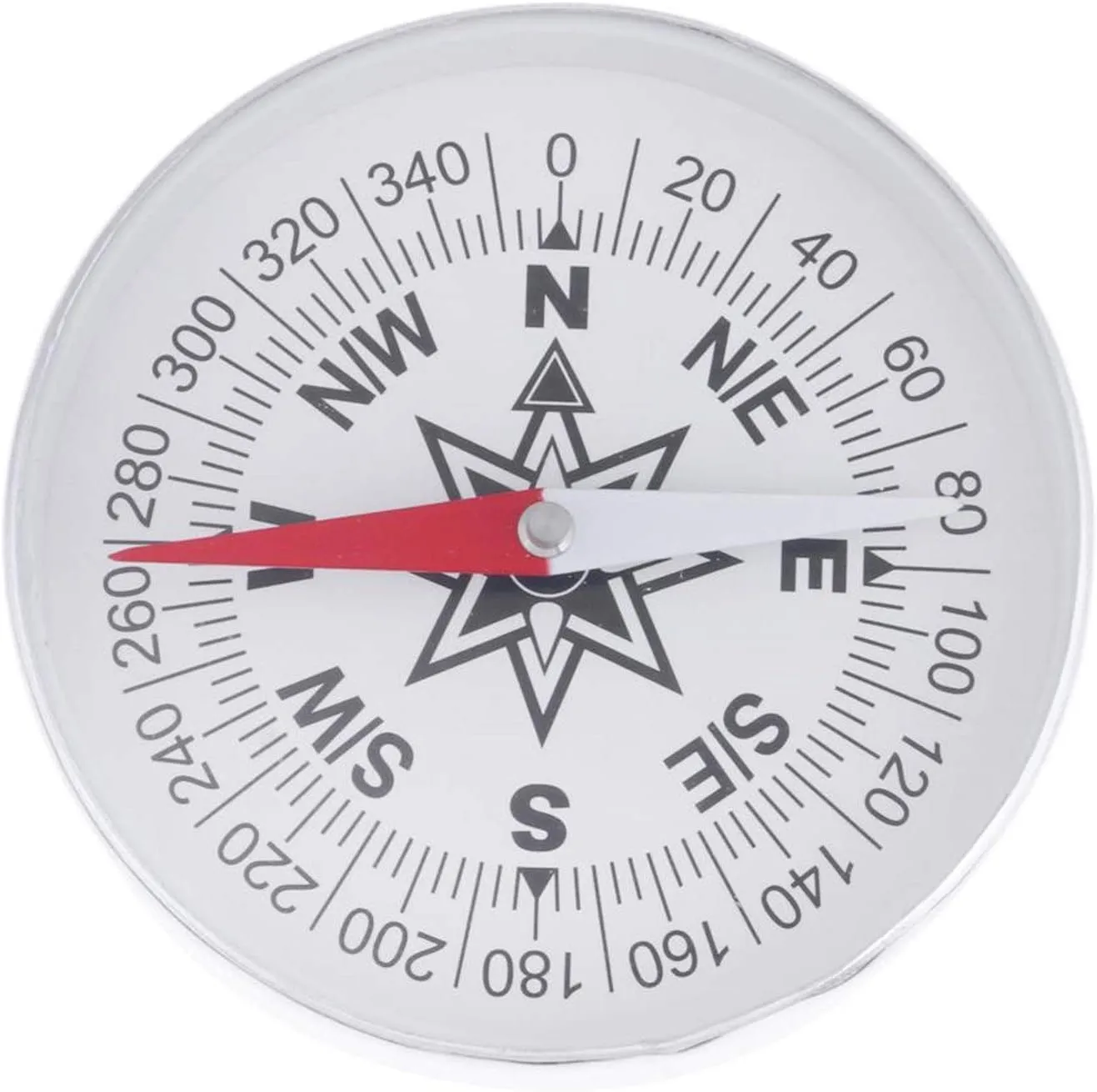 HBJWOV Metal Survival Sighting Compass Waterproof Emergency Tool for Mountaineering Kayaking Boating Camping Hiking Backpacking