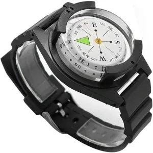 HBJWOV Wrist Compass for Outdoor Hiking Camping Diving High Precision Professional Wrist Diving Compass