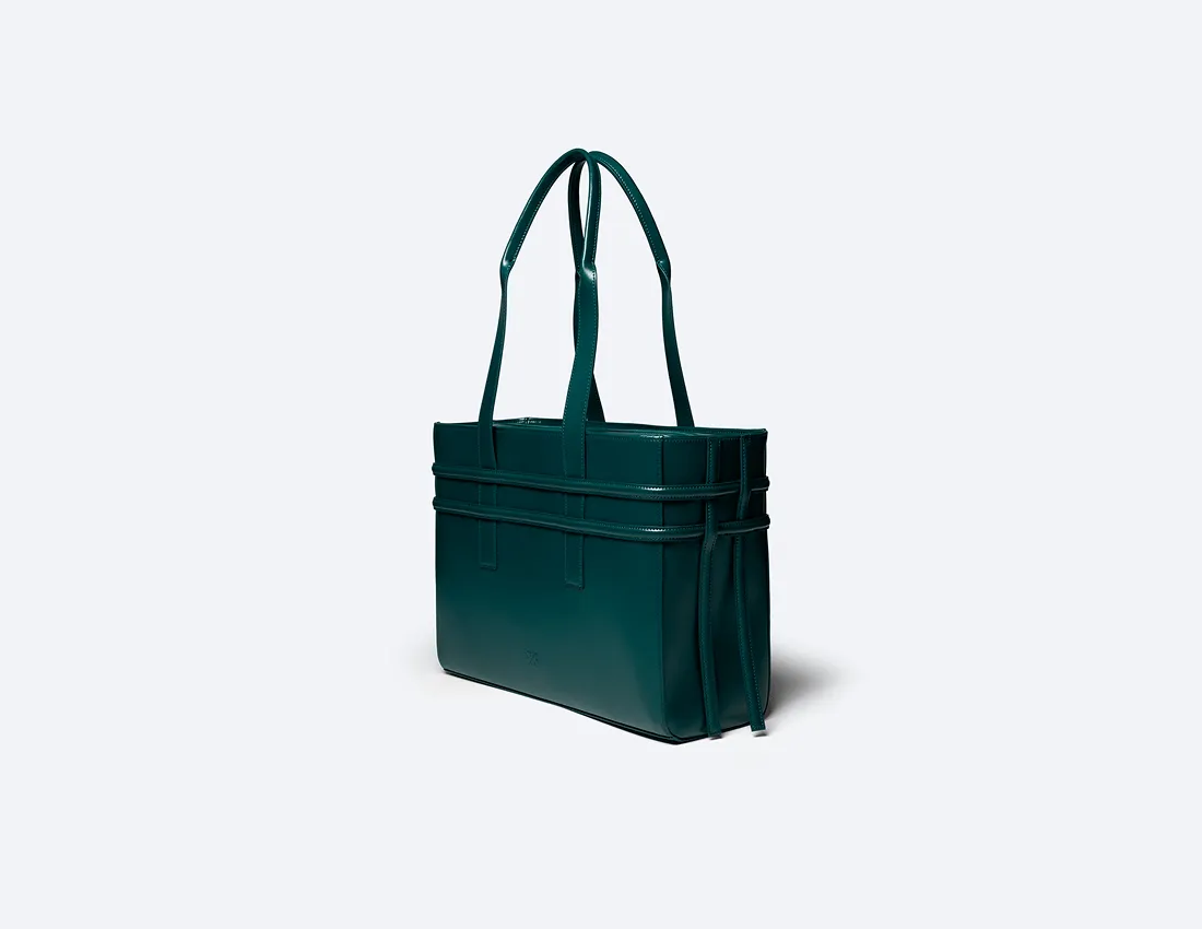 Hedy Vegan Italian Grape Leather Carry All Tote | Botanical