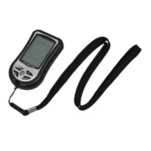 HEMOTON Portable Digital Barometer Compass for Hiking and Outdoor Adventures Lightweight Weather Station with Accurate Navigation and Altitude Measurements for Camping