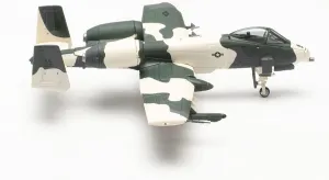 Herpa Military Model Airplane, U.S. Air Force Fairchild A-10A Thunderbolt II - Eielsen Air Base, “Exercise Cool Snow Hog”, Scale 1:200 - Collectible Airplane Model, Army Aircraft Made of Metal