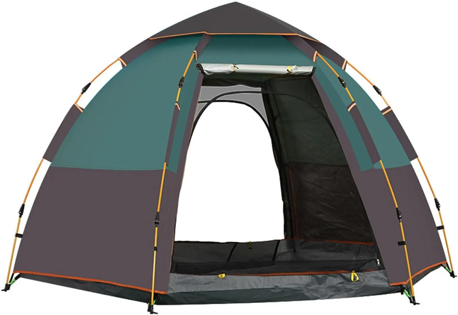 Hexagonal Tent 5-8 Person Outdoor Automatic Camping Tent Quick Set Up Folding Portable Thickened Field Camping Pop Up Dome Family Tent for Camping,Hiking,Traveling