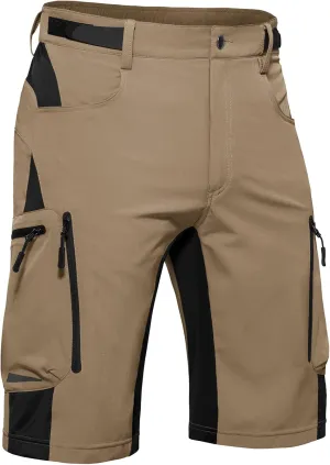 Hiauspor Mens Hiking Cargo Shorts Lightweight Water-Resistant Stretch Quick Dry for Casual Golf Fishing Tactical Bike Outdoor