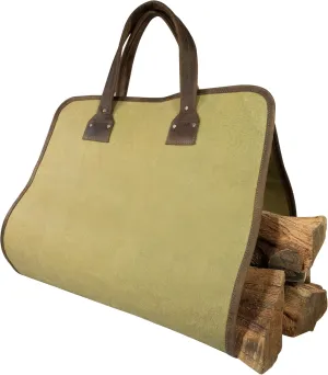 Hide & Drink, Waterproof Waxed Canvas Fire Bag Handmade (Bourbon Brown)