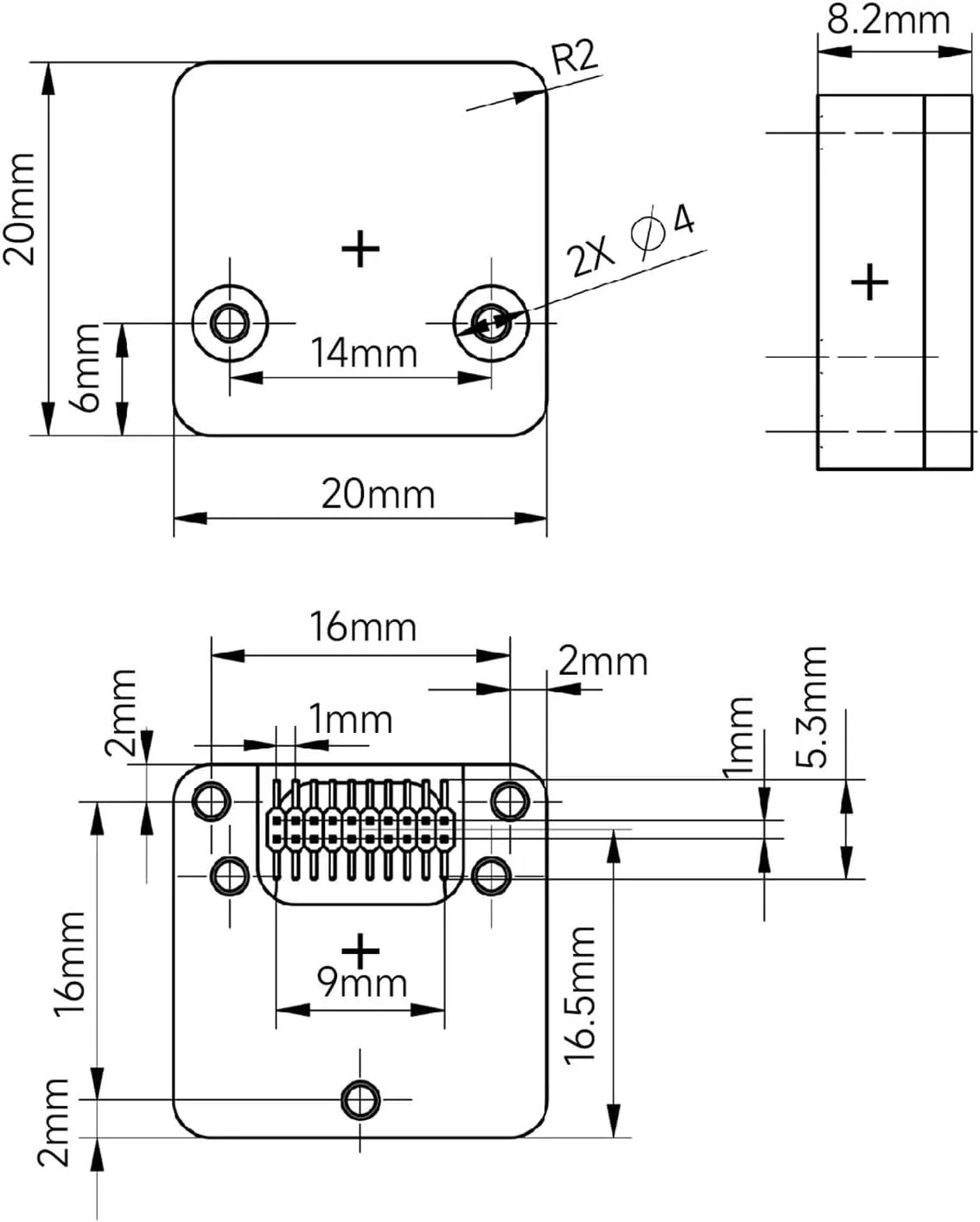 High-Precision Inclinometer HWT906 1000Hz Industrial-Grade Accelerometer Digital Compass Gyro,with Temperaturer Compensation(HWT905-RS485)