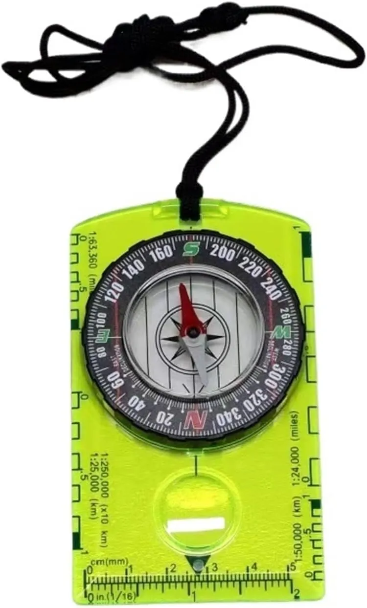 High Precision Outdoor Compass - Scale Compass for Mapping & Camping Adventures(Green)