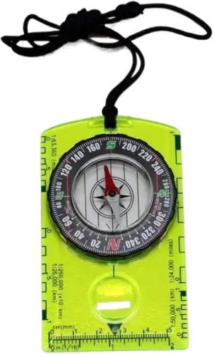 High Precision Outdoor Compass - Scale Compass for Mapping & Camping Adventures(Green)