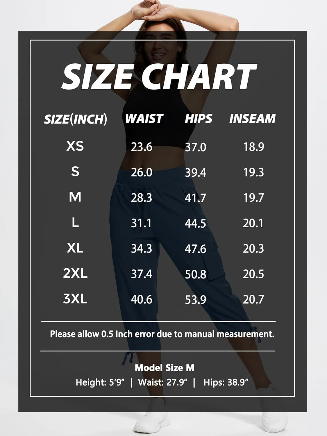 Hiking Capris for Women with Pockets Lightweight Quick Dry Cargo Capri Travel Pants Women Casual Women's Capris