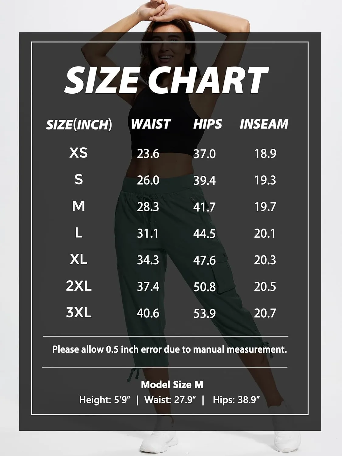 Hiking Capris for Women with Pockets Lightweight Quick Dry Cargo Capri Travel Pants Women Casual Women's Capris