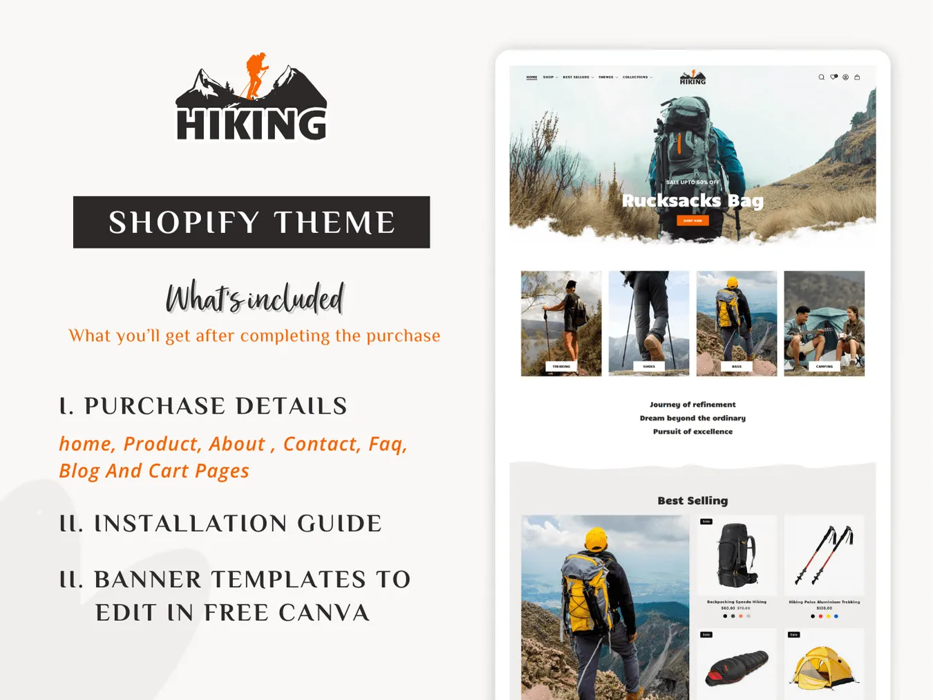 Hiking - Hiking & Mountain Trekking | Shopify 2.0 Theme