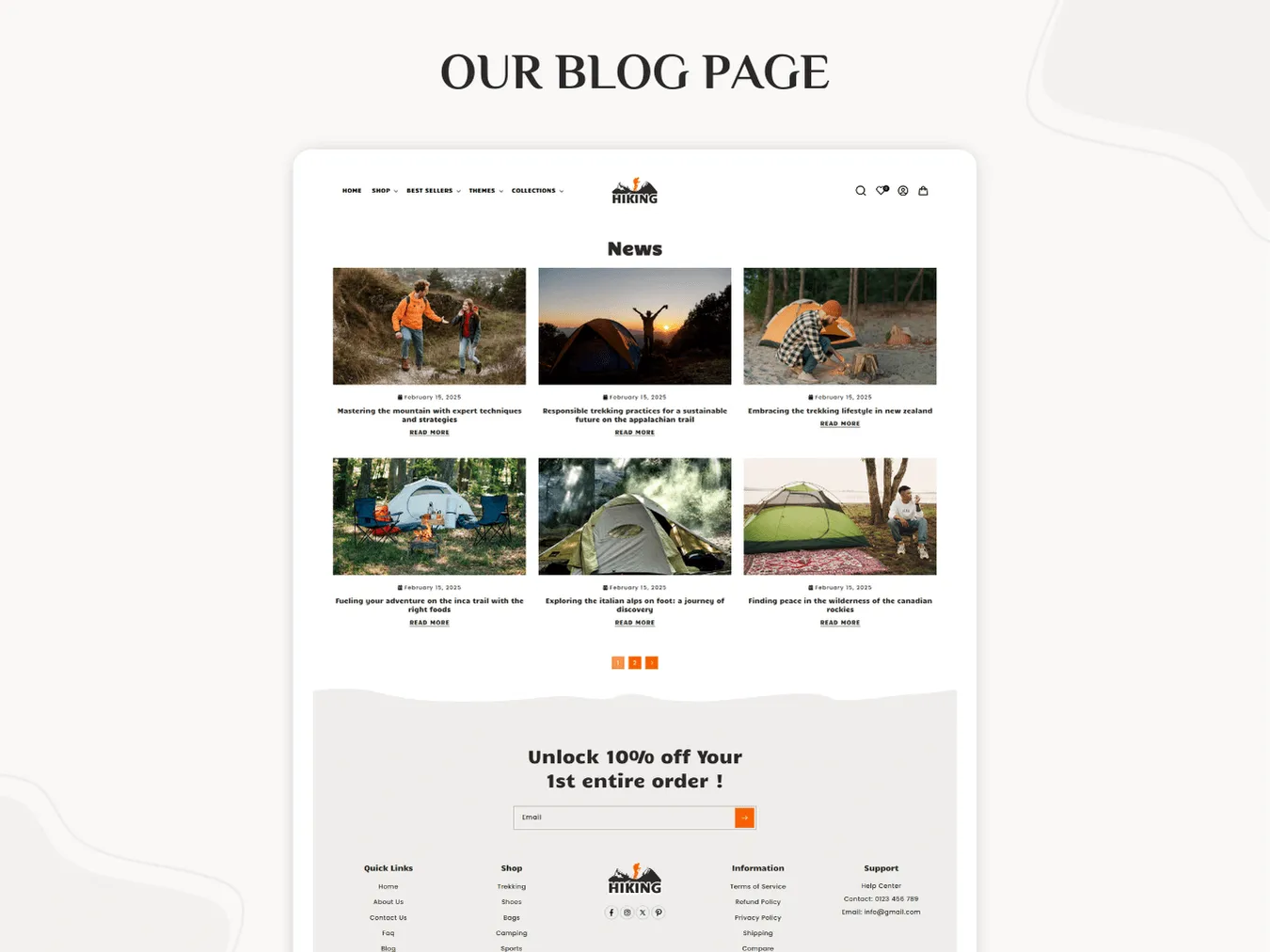 Hiking - Hiking & Mountain Trekking | Shopify 2.0 Theme