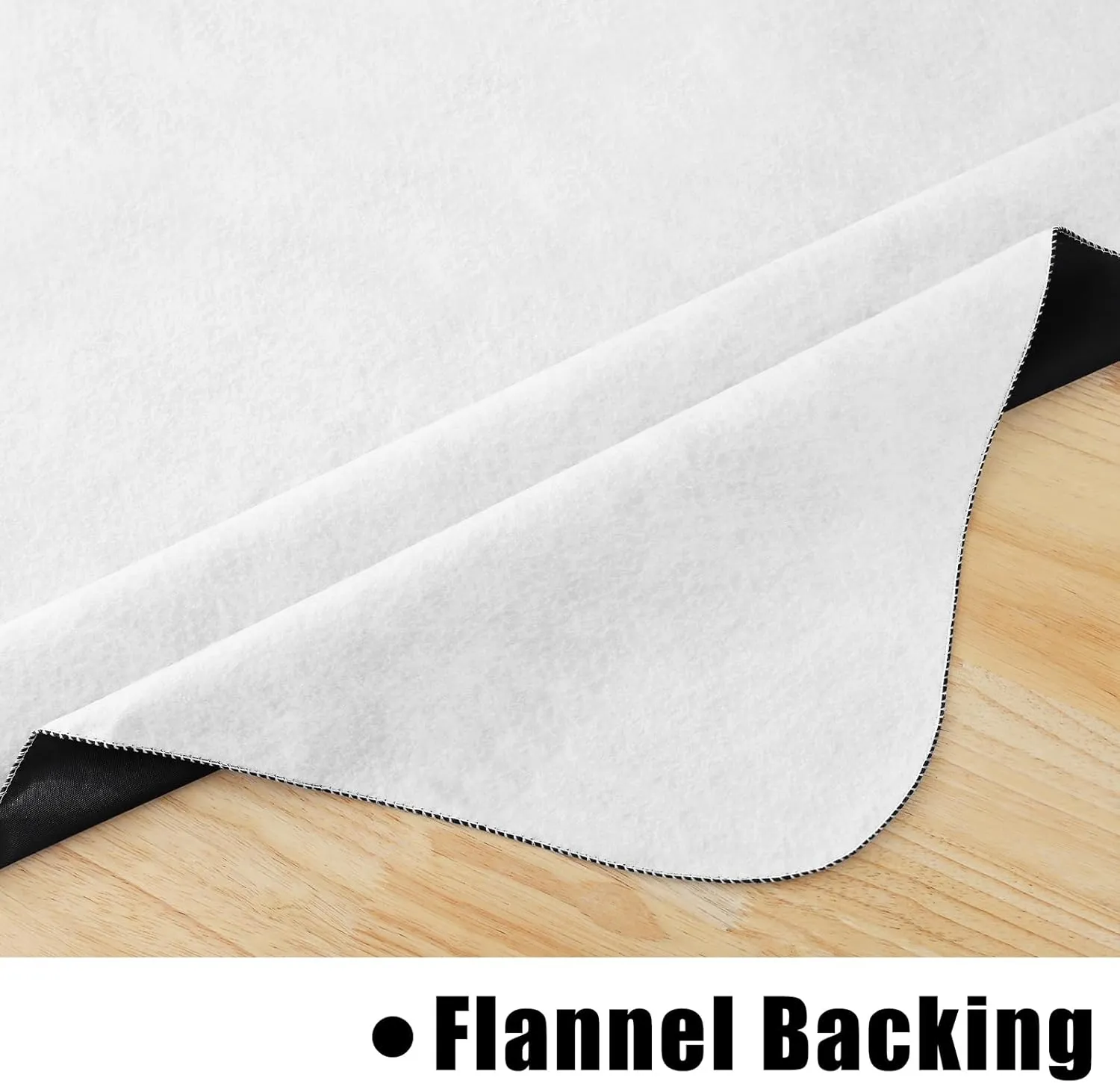 homing 2 Pack Rectangle Vinyl Tablecloth, Waterproof Spillproof Plastic Flannel Backed Table Cloth, Wipe Clean Table Cover for Dining Table, Buffet Parties and Camping (Black, 60" x 102")