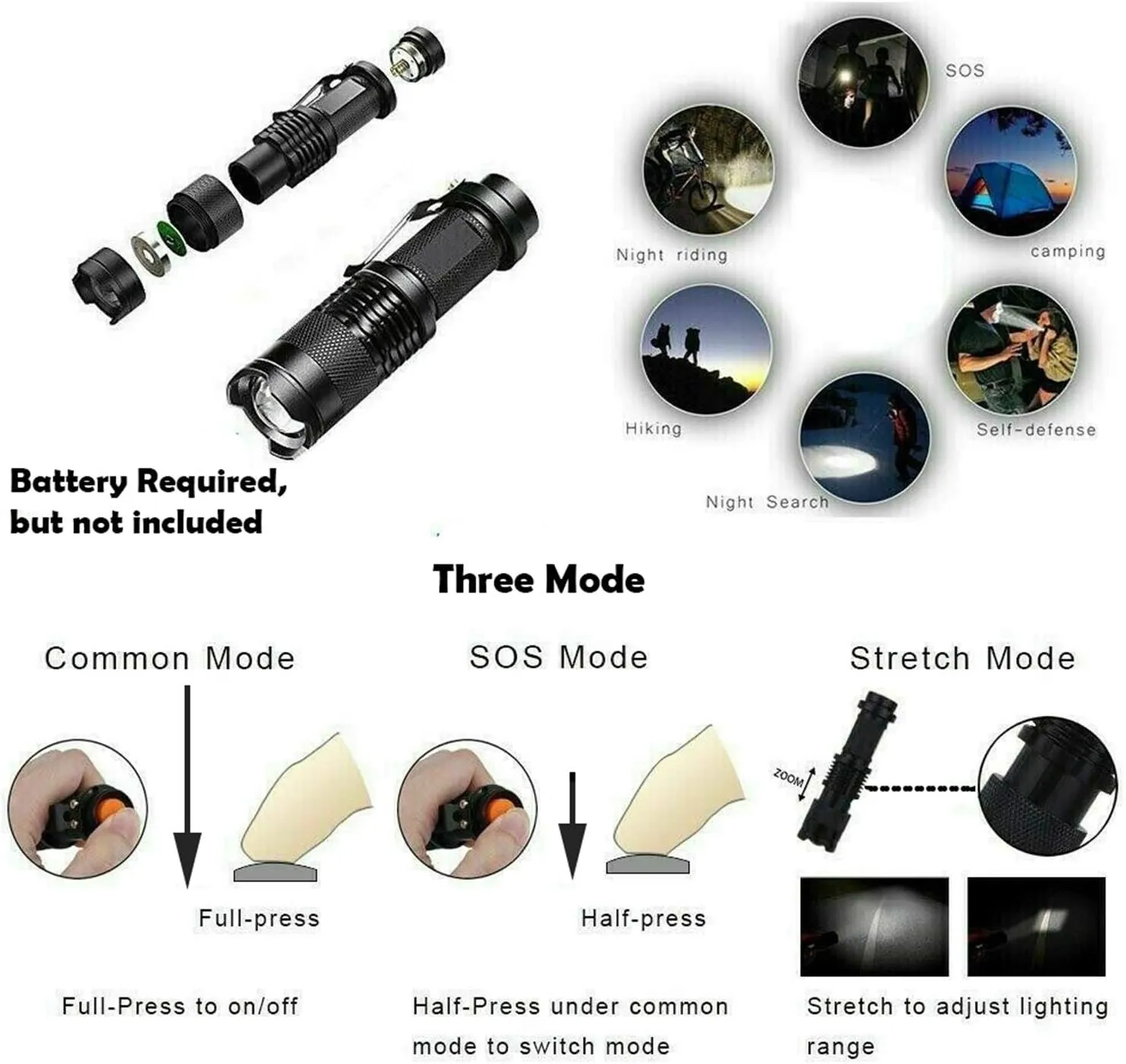 HongK- Outdoor Gear Survival Kit 8 in 1 Portable Foldable Emergency Tools Military Camping Tactical Outdoor Disaster Zombie [P/N: ET-OUTDOOR004-RAW]