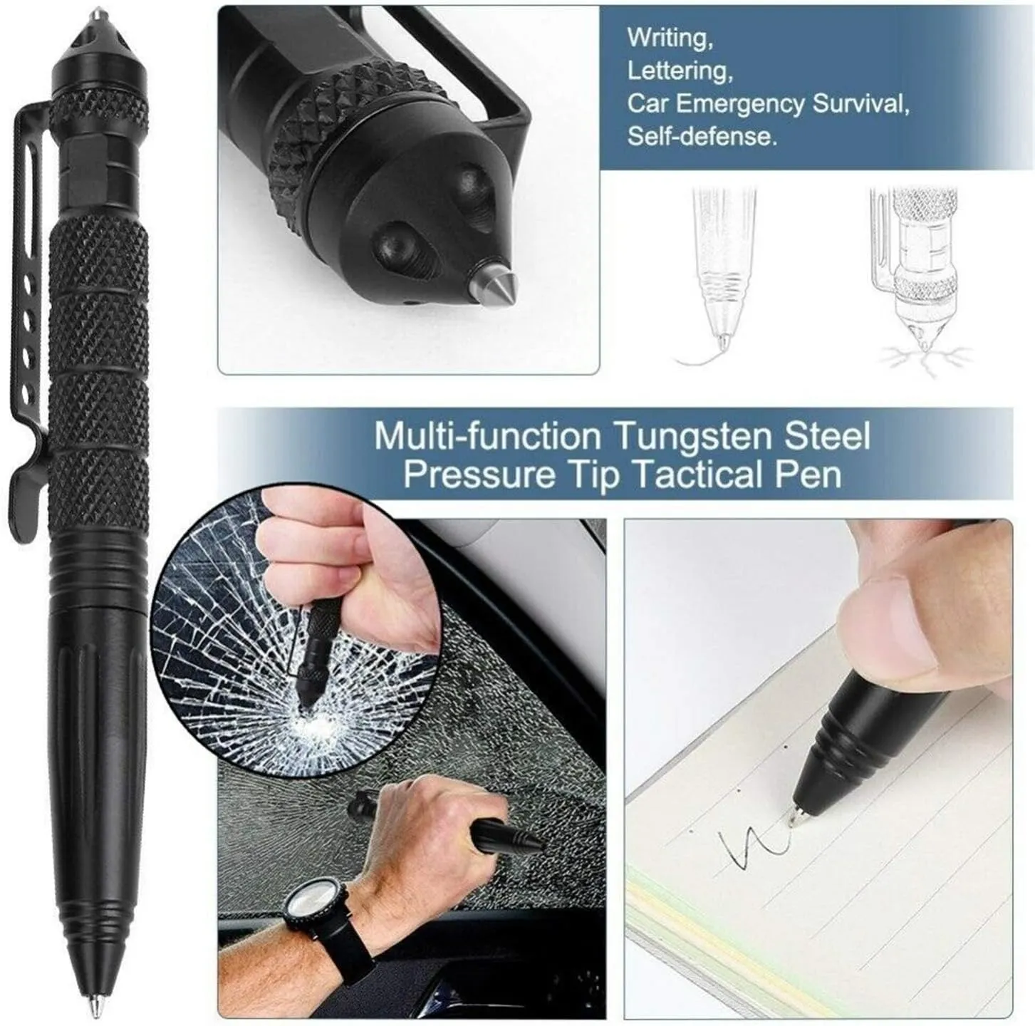 HongK- Outdoor Gear Survival Kit 8 in 1 Portable Foldable Emergency Tools Military Camping Tactical Outdoor Disaster Zombie [P/N: ET-OUTDOOR004-RAW]