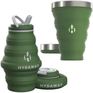 HYDAWAY Getaway Bundle - 17oz Collapsible Bottle and 16oz Collapsible Pint - BPA-Free, Reusable, Packable Hydration Kit for Travel, Festivals, and Everyday Use