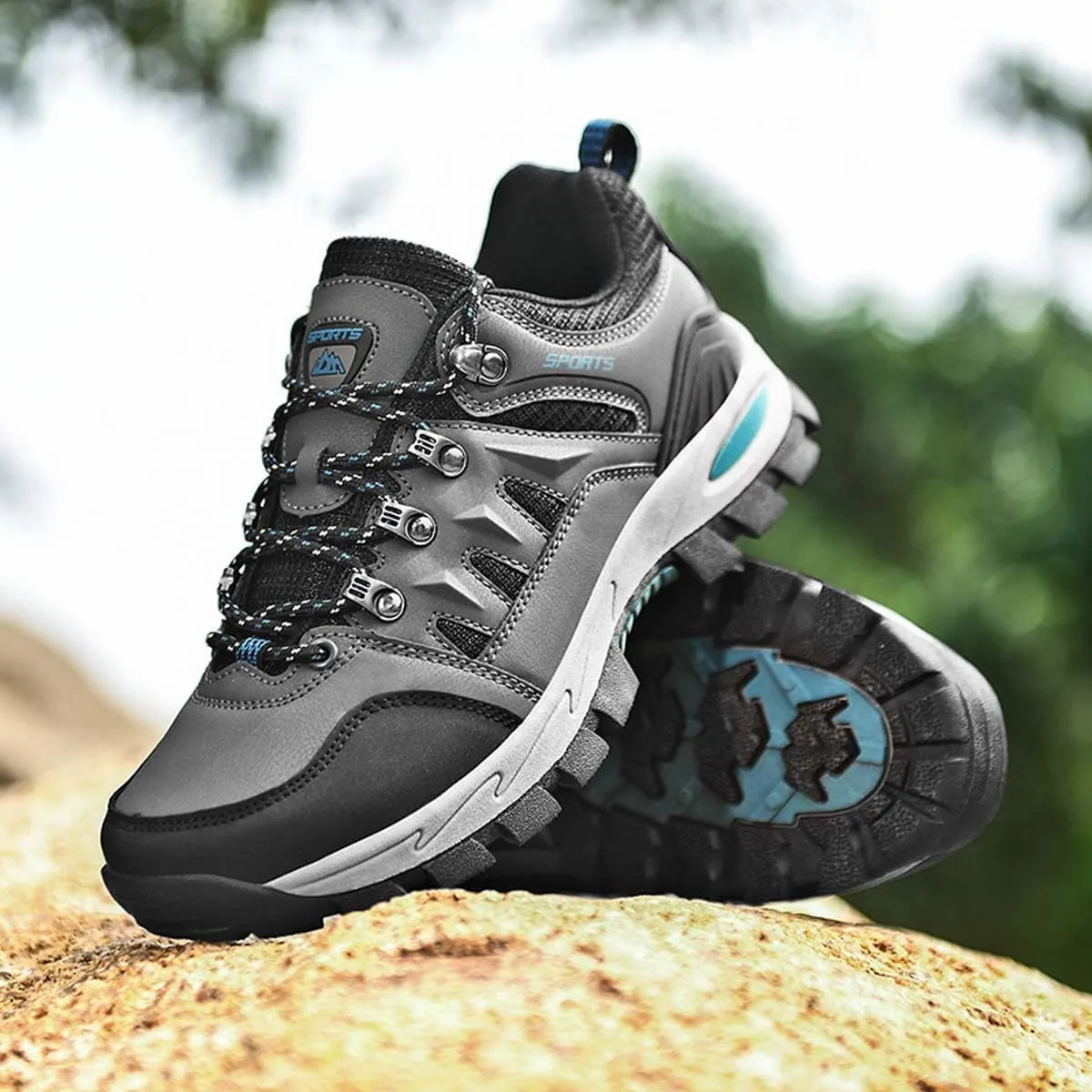 HYDLONGR Men's Women's Lightweight Waterproof Anti-Slip Hiking Shoes Travel Camping Shoes Walking Shoes