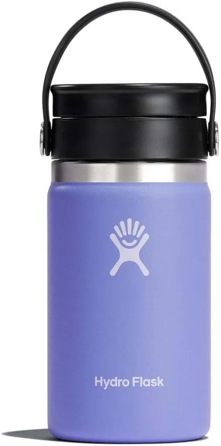 Hydro Flask 12 oz Wide Mouth with Flex Sip Lid Stainless Steel Reusable Water Bottle Lupine - Vacuum Insulated, Dishwasher Safe, BPA-Free, Non-Toxic