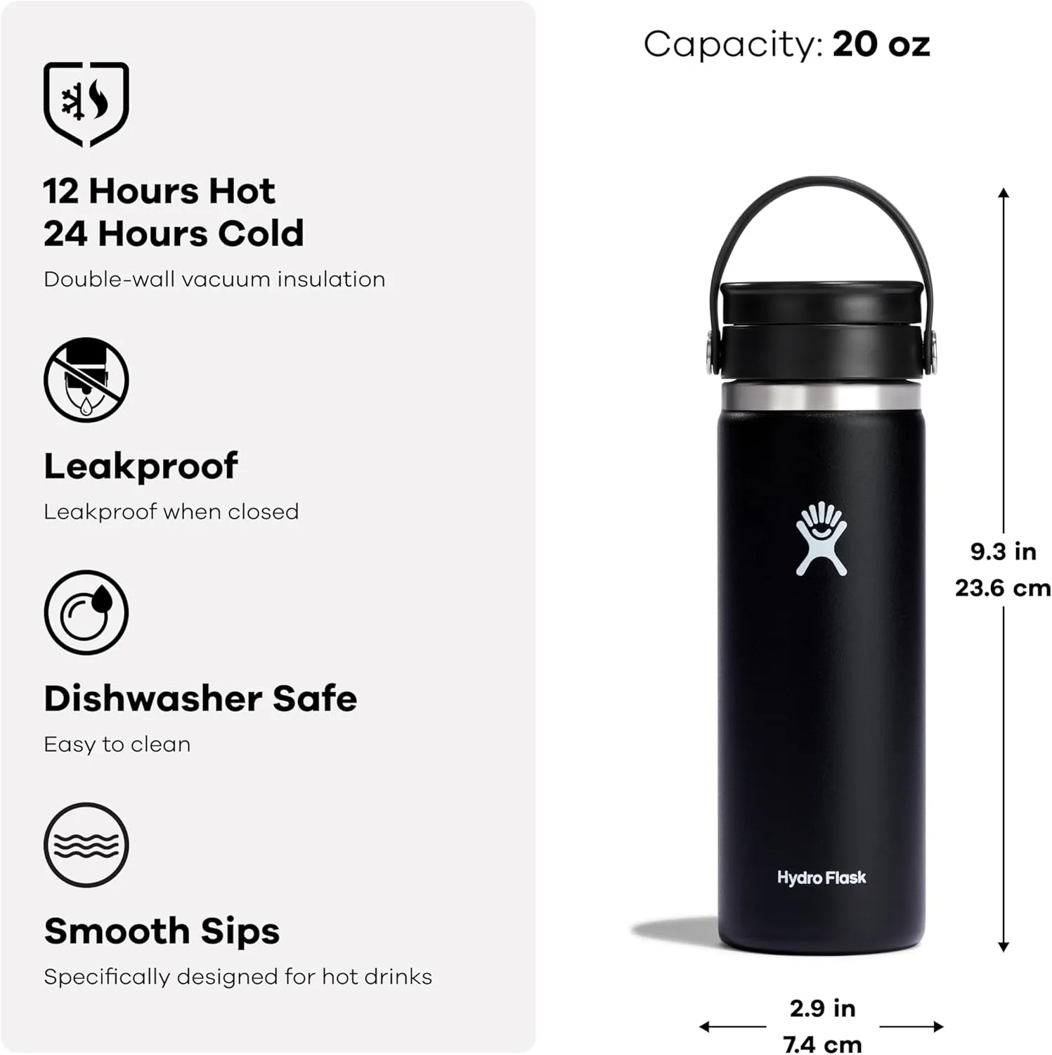 Hydro Flask 20 Oz Wide Flex Sip Lid Surf