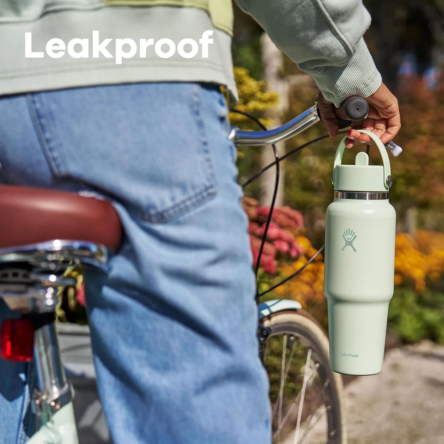 Hydro Flask 24 OZ Wide Flex Straw Travel Bottle Aloe