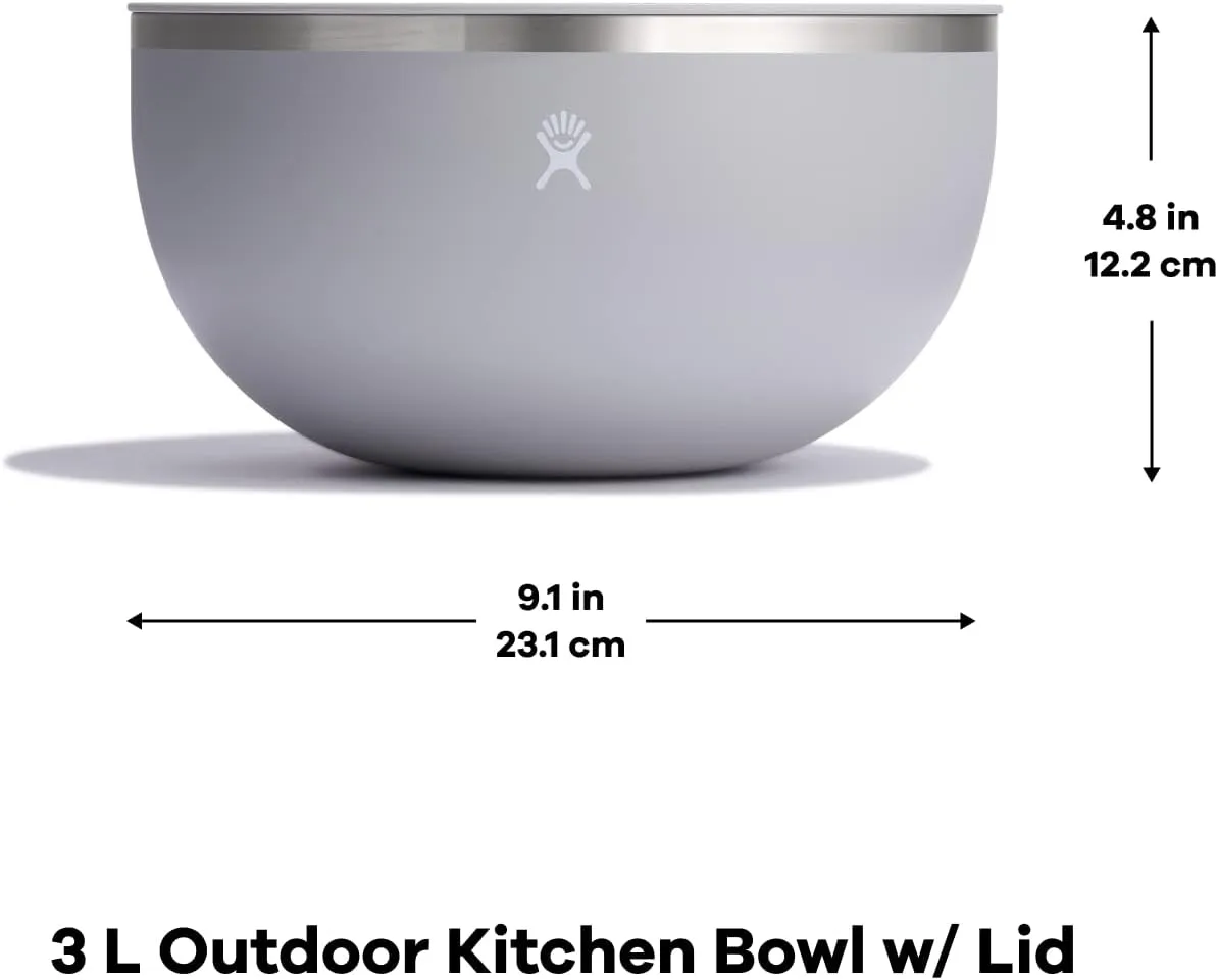 Hydro Flask Outdoor Kitchen Bowl - Stainless Steel Dinnerware Reusable Camping Gear Mess Kit - Dishwasher Safe, BPA-Free, Non-Toxic